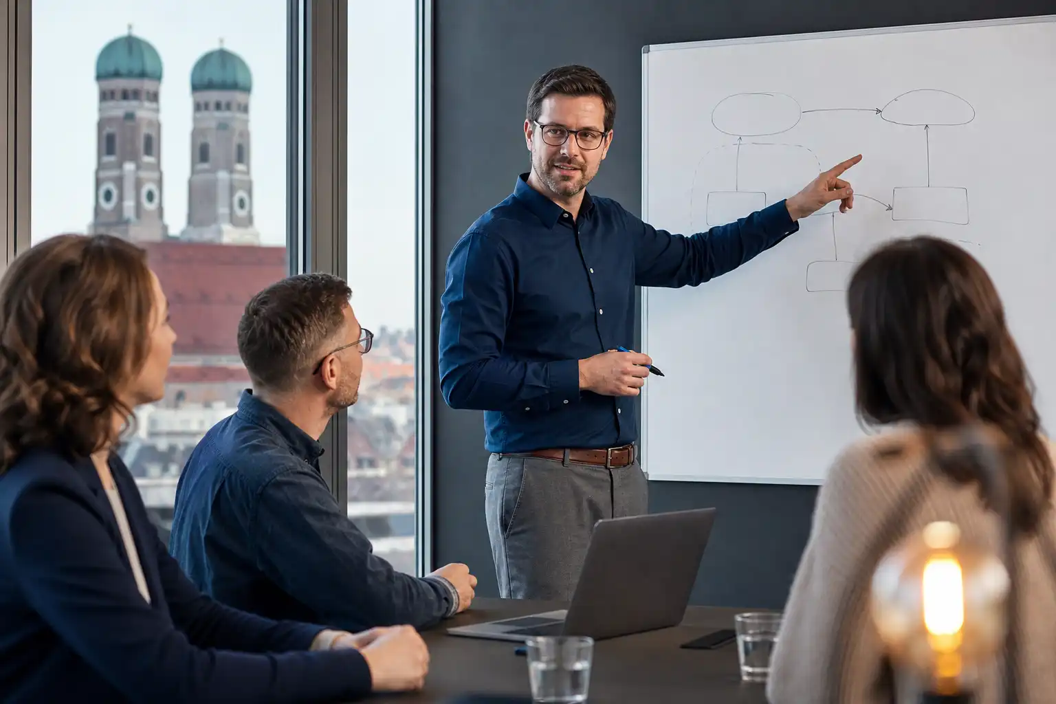 Team bei einem Inhouse-IT-Training in München